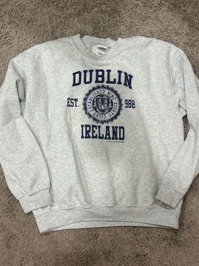 Dublin Ireland Grey Crewneck Sweatshirt